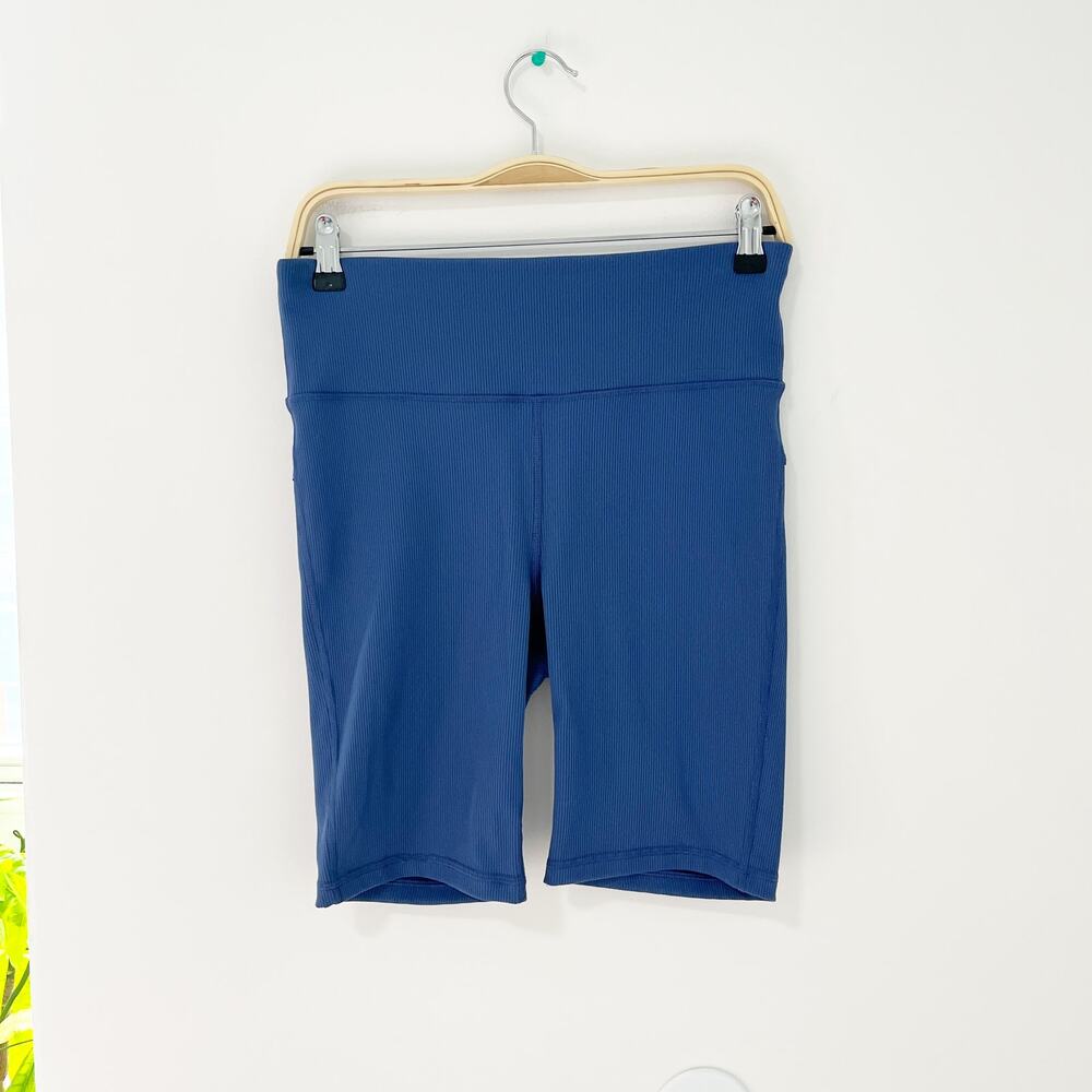 Gap Blue Ribbed Biker Shorts Size Medium